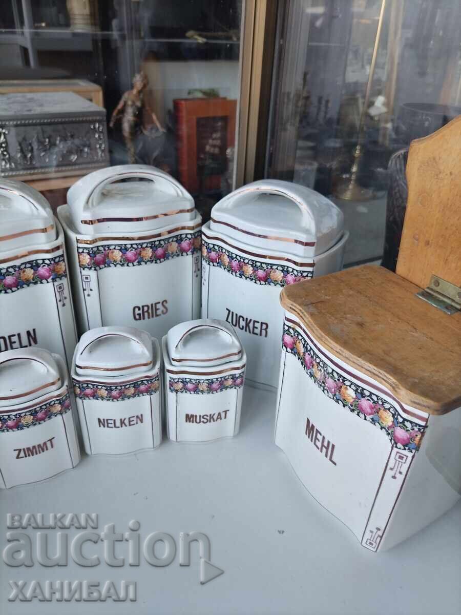Delivery of Porcelain set for spices and rice, sugar, flour, etc