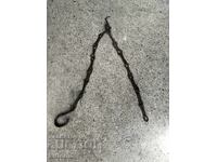 Lant vechi de vatra din fier forjat