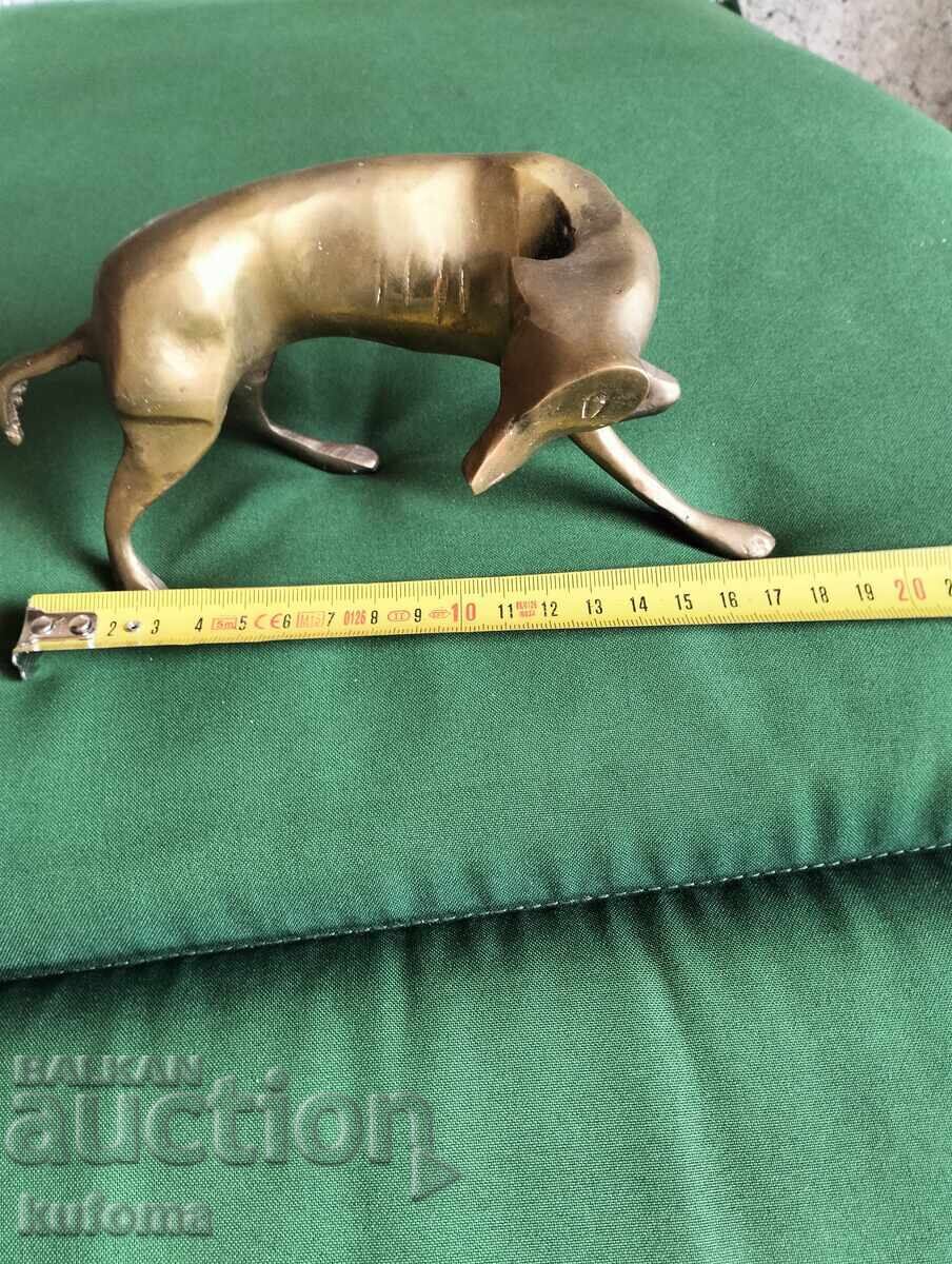 Câine de bronz, statuetă de câine din bronz - 5 Câine de bronz, statuetă de câine din bronz - 5