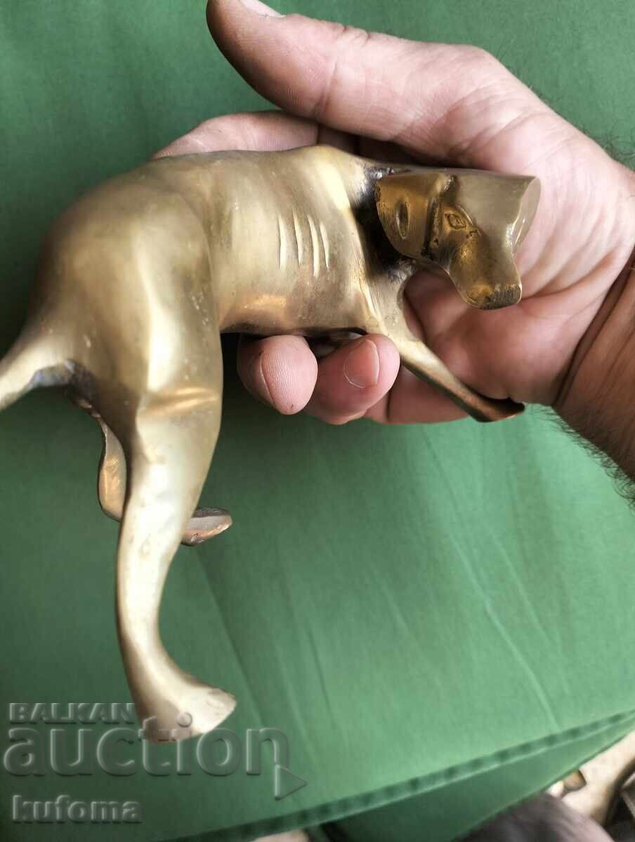 Câine de bronz, statuetă de câine din bronz - 7 Câine de bronz, statuetă de câine din bronz - 7