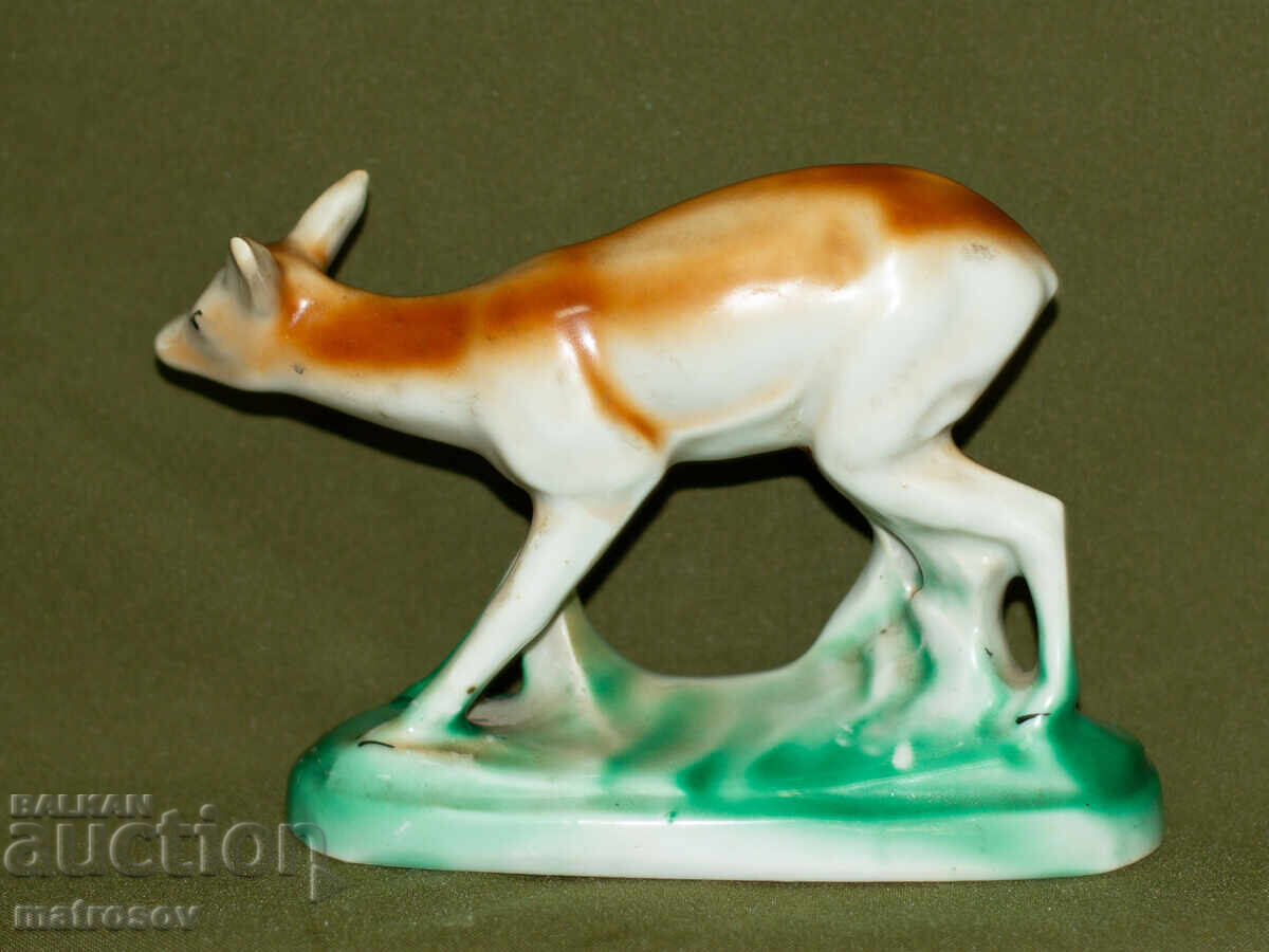 Δημοπρασία Διακοσμητικό βουλγαρικό πορσελάνινο ειδώλιο, ελάφι Δημοπρασία Διακοσμητικό βουλγαρικό πορσελάνινο ειδώλιο, ελάφι