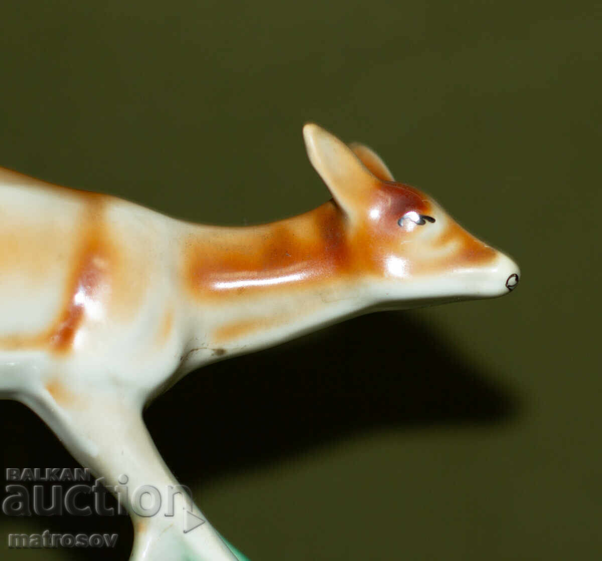 Διακοσμητικό βουλγαρικό πορσελάνινο ειδώλιο, ελάφι - 6 Διακοσμητικό βουλγαρικό πορσελάνινο ειδώλιο, ελάφι - 6