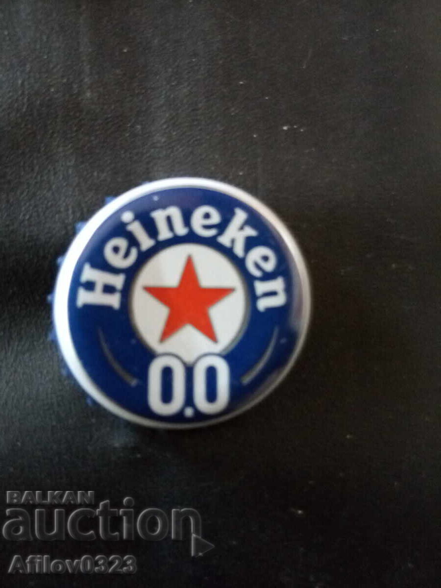 Metal cap - beer "Heineken 0.0" - first variant