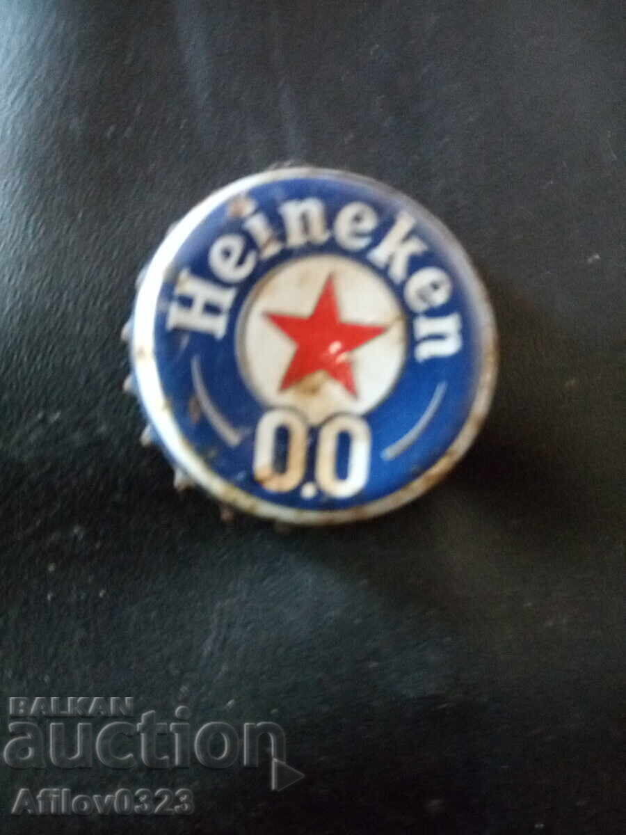 Metal cap - beer "Heineken 0,0" - second variant
