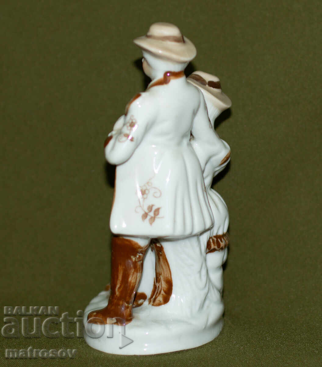 Livrarea Veche statuetă de porțelan cu un cuplu de muzicanți