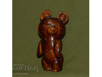 Statuetă veche din porțelan rusesc cu ursulețul Mișa 1980