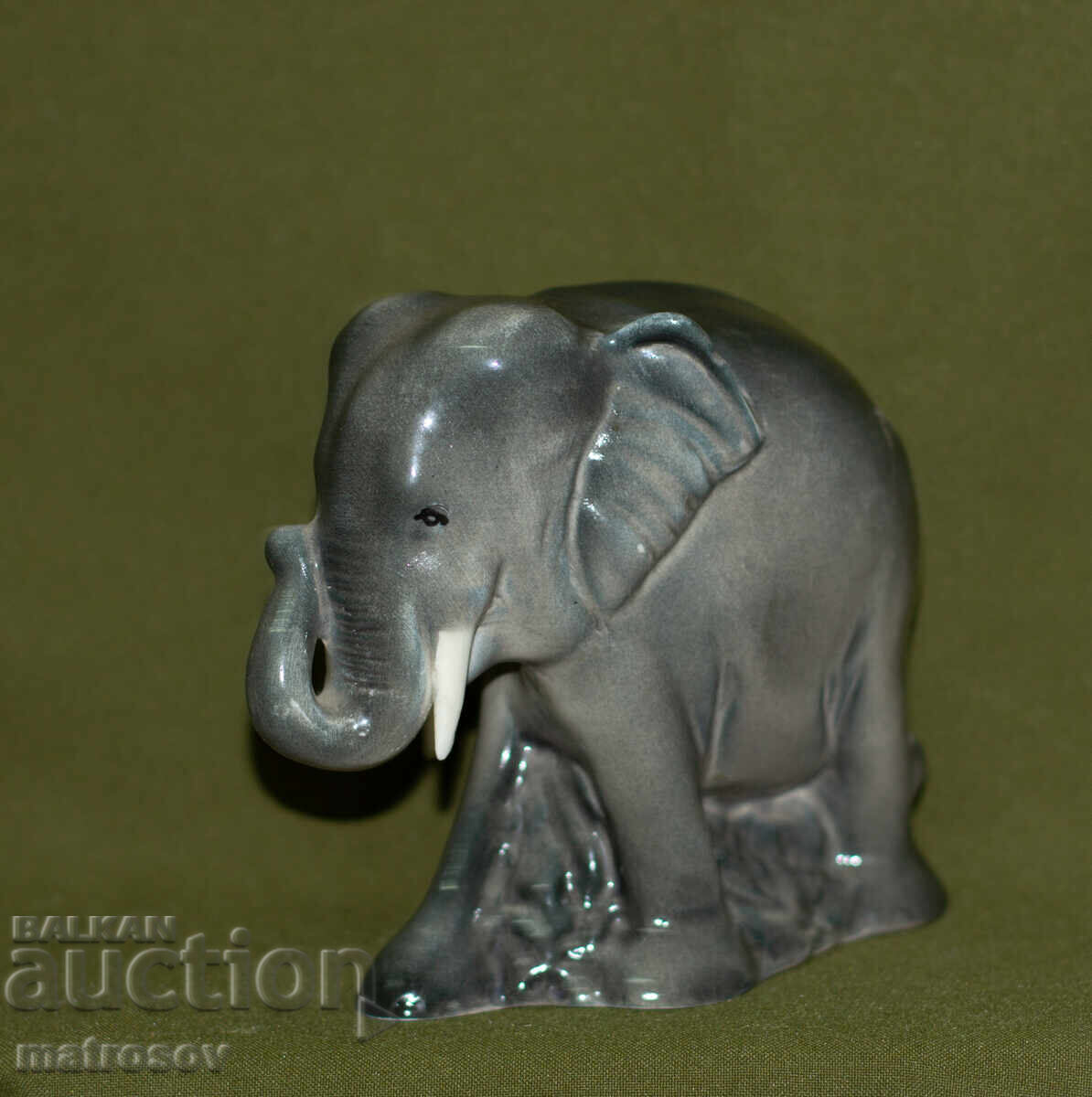 Decorative porcelain figurine, elephant - 5