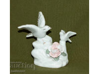 Statuetă decorativă din porțelan cu păsări