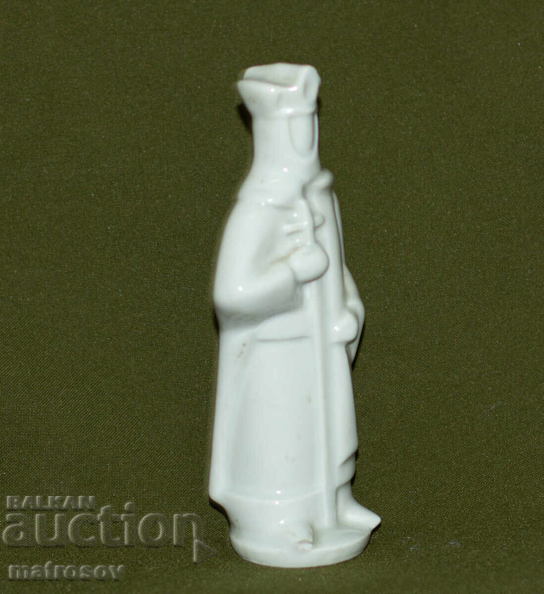 Figurină de porțelan veche, călugăr medieval - 5 Figurină de porțelan veche, călugăr medieval - 5