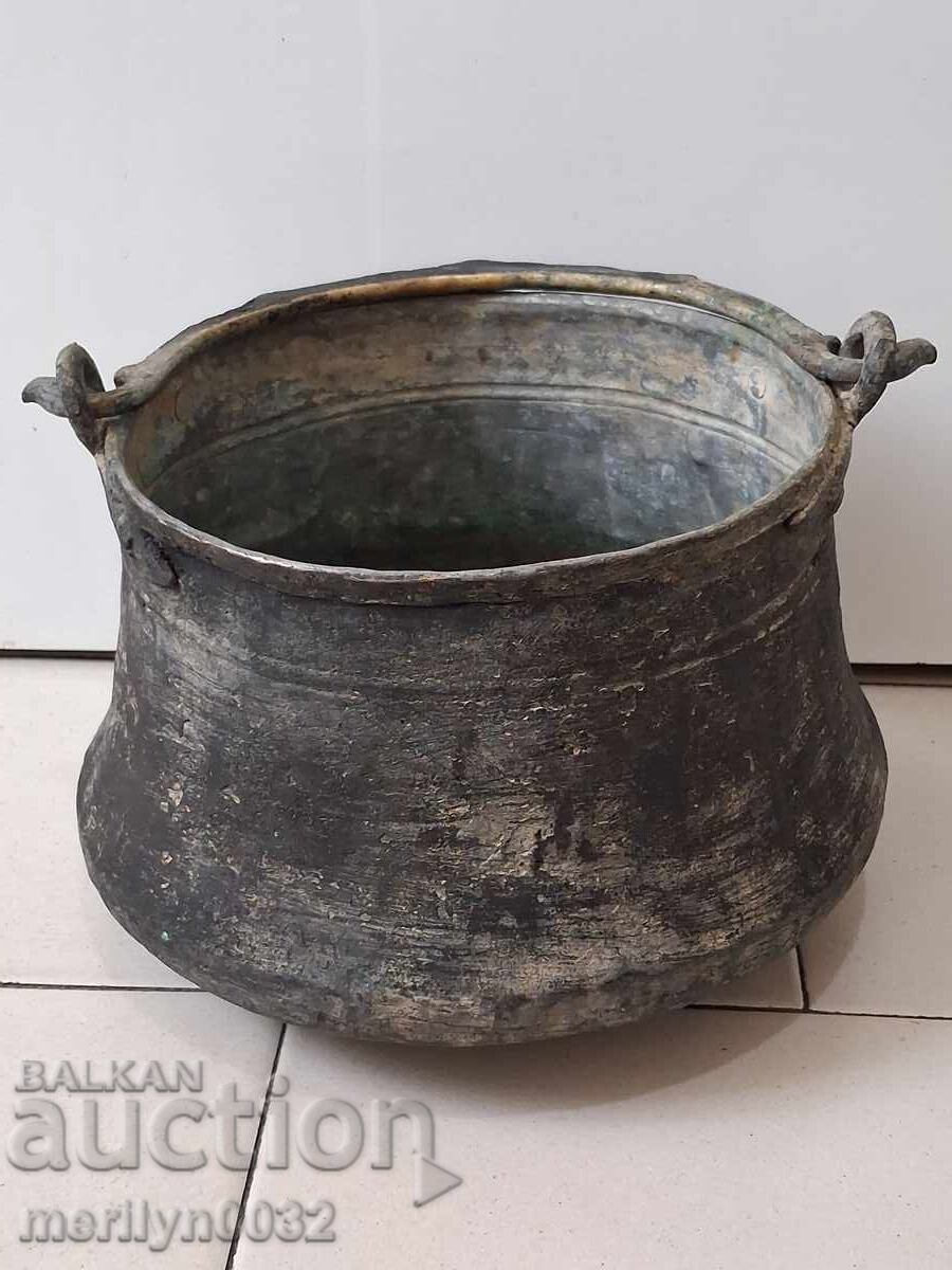 Tinned cauldron copper, copper vessel Tinned cauldron copper, copper vessel