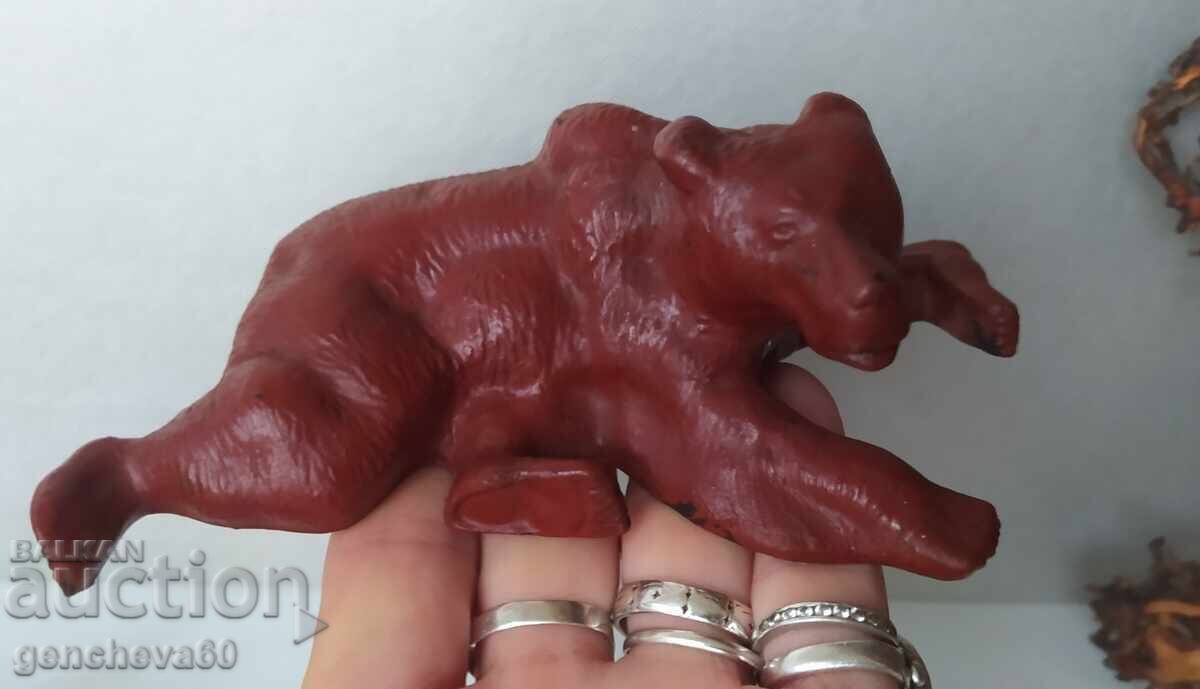 Δημοπρασία ΚΑΣΛΙ φιγούρα αρκούδα 1963 και σταχτοδοχείο 1989 χυτοσίδηρος