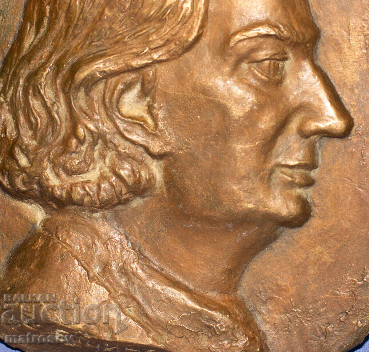 Dimităr Bucinski (1910 - 1991) Sculptură din bronz basorelief - 6