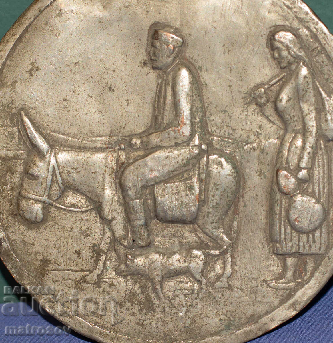 Livrarea Vechi placă de cupru scenă pastorală Livrarea Vechi placă de cupru scenă pastorală