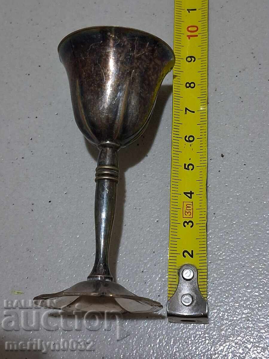 Δημοπρασία 5 τεμάχια ποτήρια απεριτίφ παχιά επιχρυσωμένα σετ ποτηριών