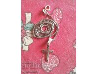 Silver chain with pendant. 40cm. I'm listing over 100 auctions