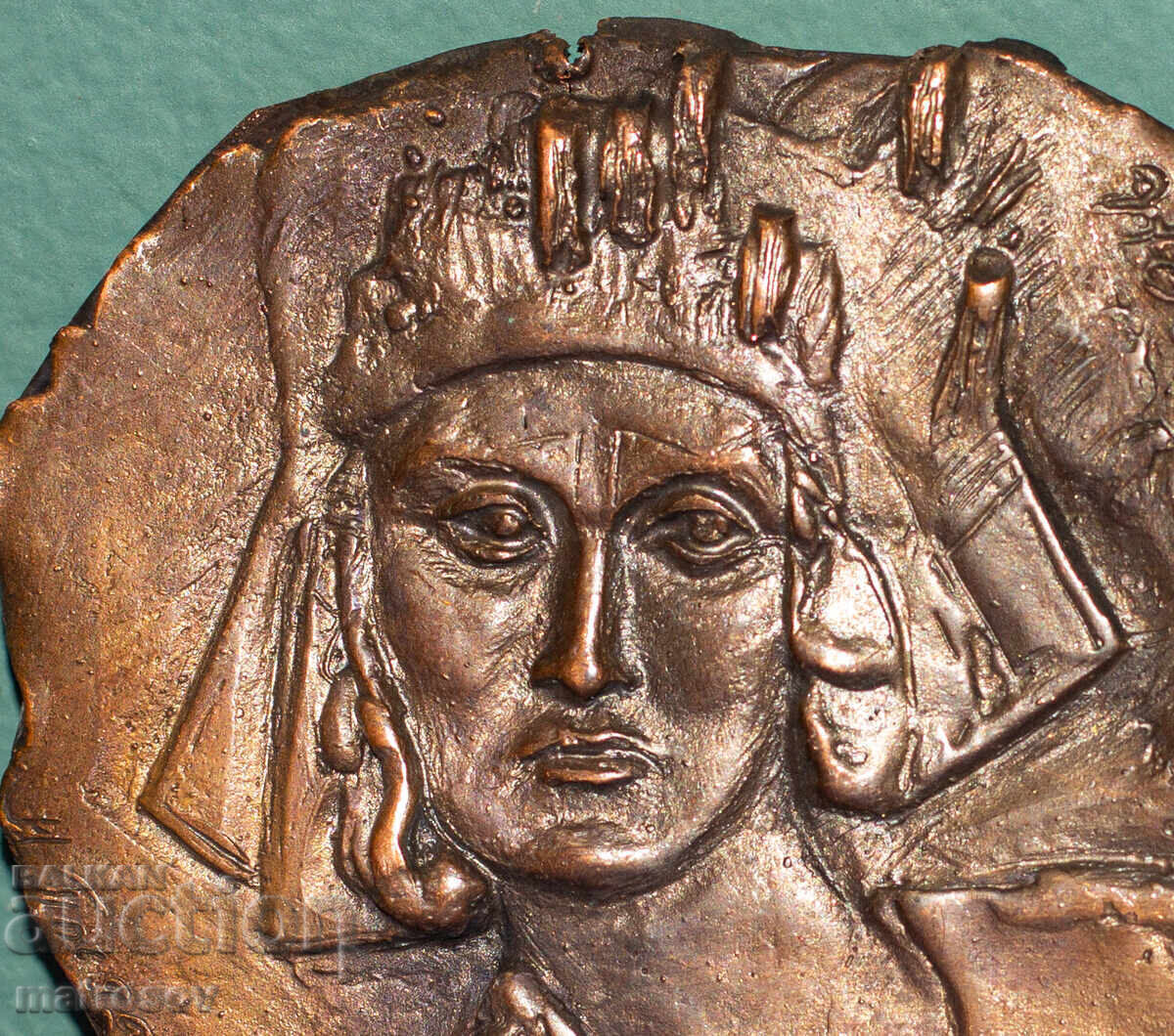 Livrarea Sculptură din bronz basorelief Alice Kunen