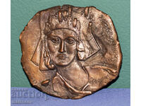 Sculptură din bronz basorelief Alice Kunen