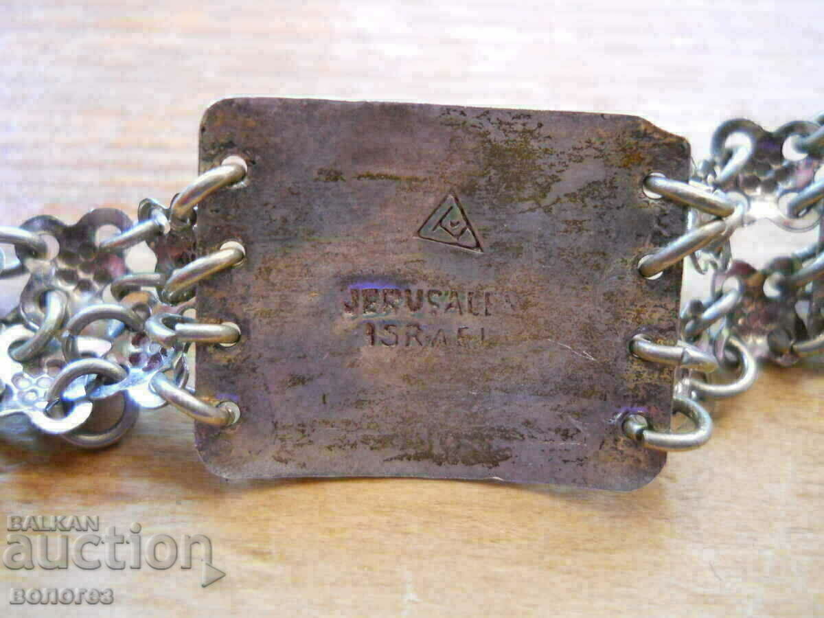 Доставка на Сребърна верижка с тюркоази - Израел Доставка на Сребърна верижка с тюркоази - Израел