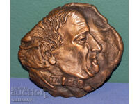 Sculptură din bronz basorelief Alexandr Tairov