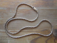 Сребърен синджир с позлата