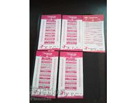 Vând 5 bucăți tichete eurofotbal