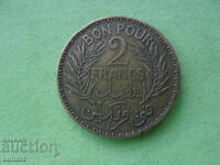 2 φράγκα 1941 g. Τυνησία