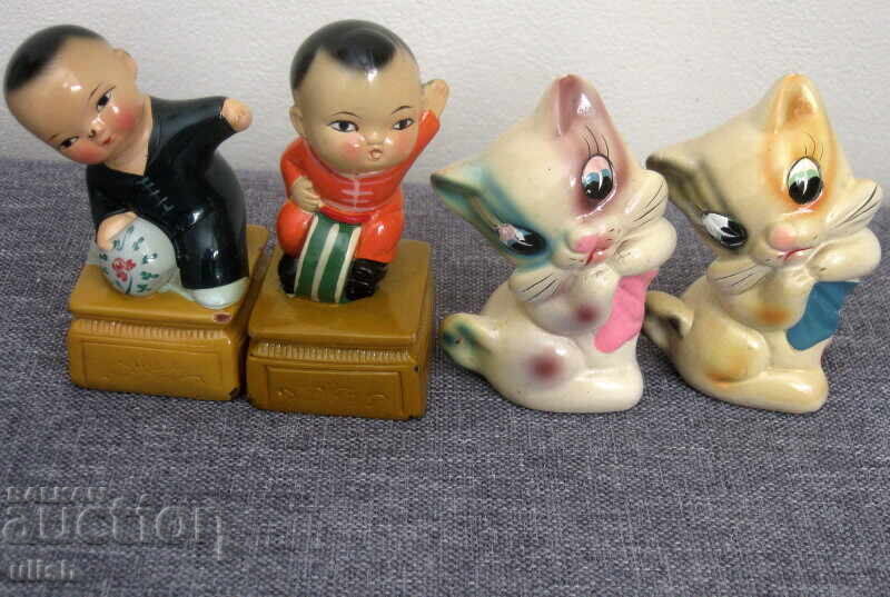 Аукцион 9 бр стари фигурални колекционерски острилки керамика Япония