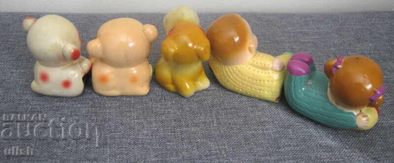 Доставка на 9 бр стари фигурални колекционерски острилки керамика Япония