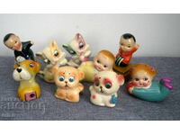 9 bucăți ascuțitori figurine vechi de colecție ceramică Japonia