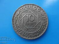 10 φράγκα 1947 μ.Χ. Μαρόκο 1366 μ.Χ. (αραβικό ημερολόγιο)