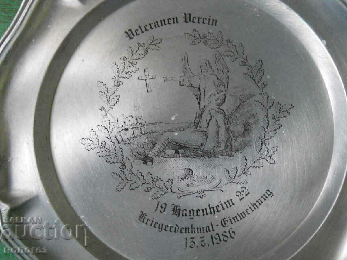 Metal plate-panel of the Veterans Association - Germany with price 15.00 BGN | € 7.67