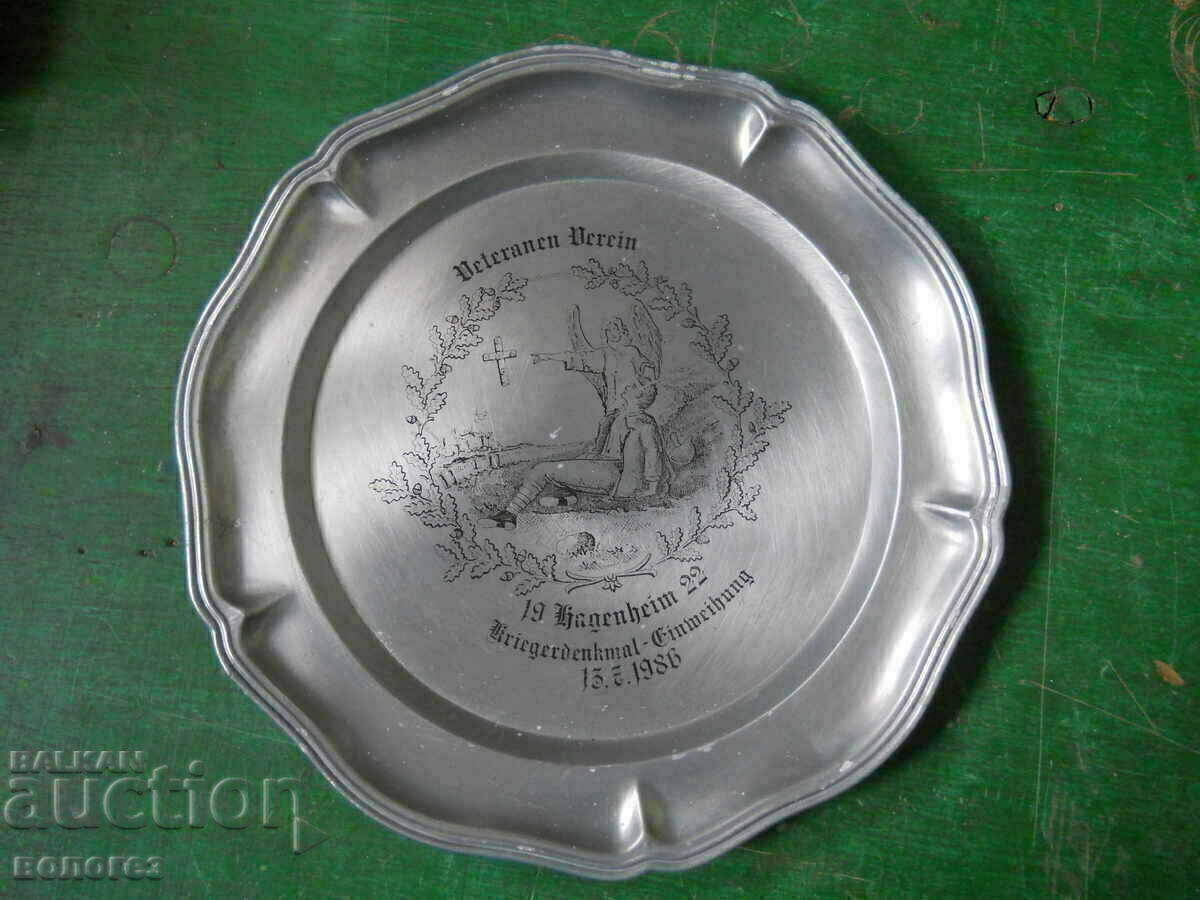 Metal plate-panel of the Veterans Association - Germany