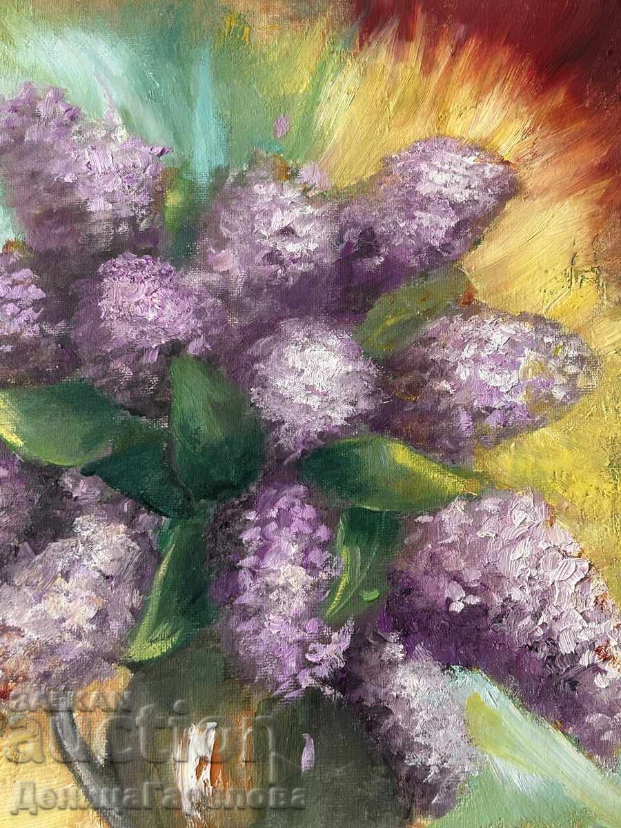 Аукцион Деница Гарелова картина 30/40 ”Езикът на цветовете” Аукцион Деница Гарелова картина 30/40 ”Езикът на цветовете”