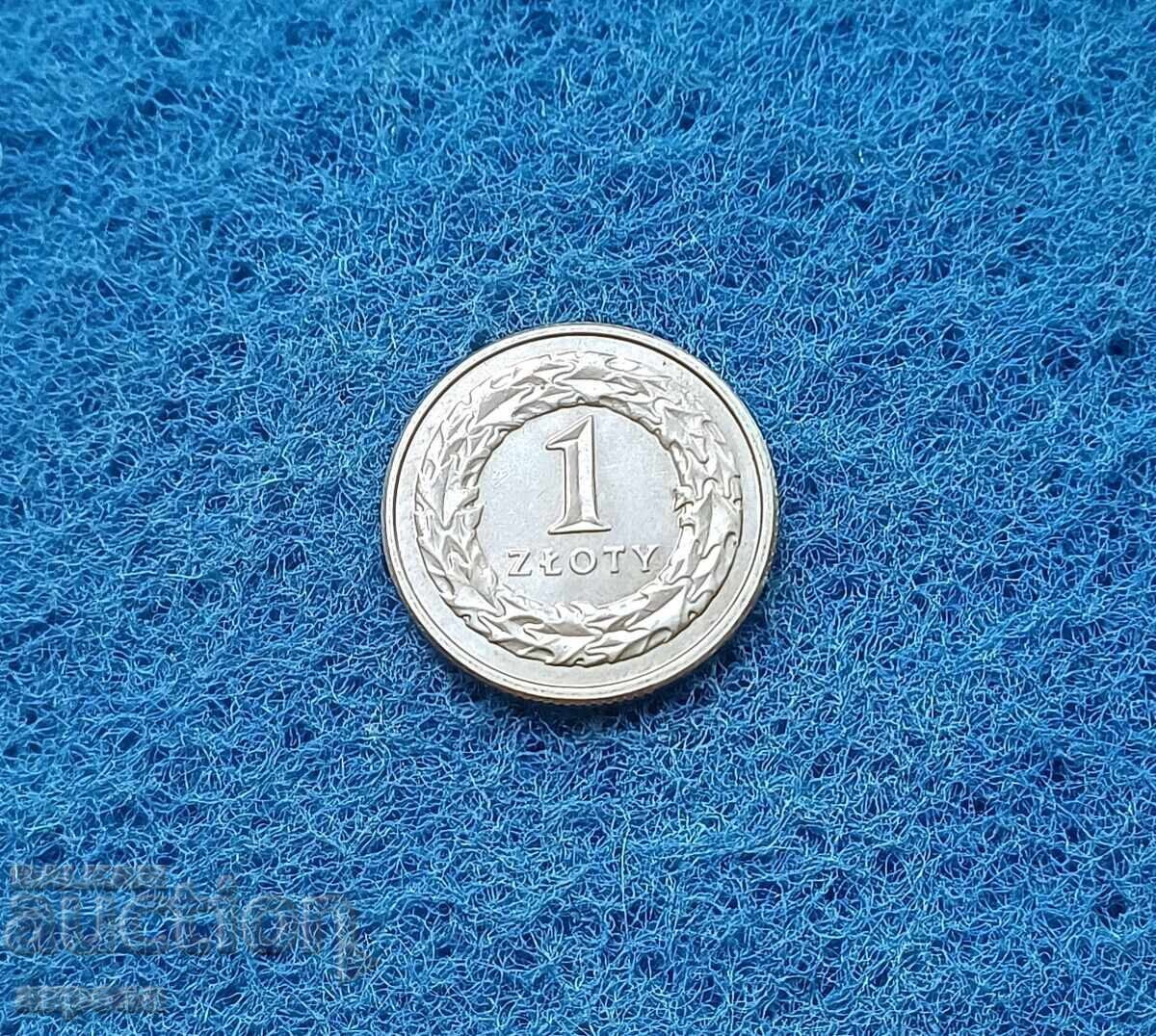 1 zloti Polski 1992 cu luciu 1 zloti Polski 1992 cu luciu