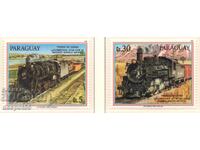 1986. Парагвай. Възд. поща - Локомотиви за товарни влакове.