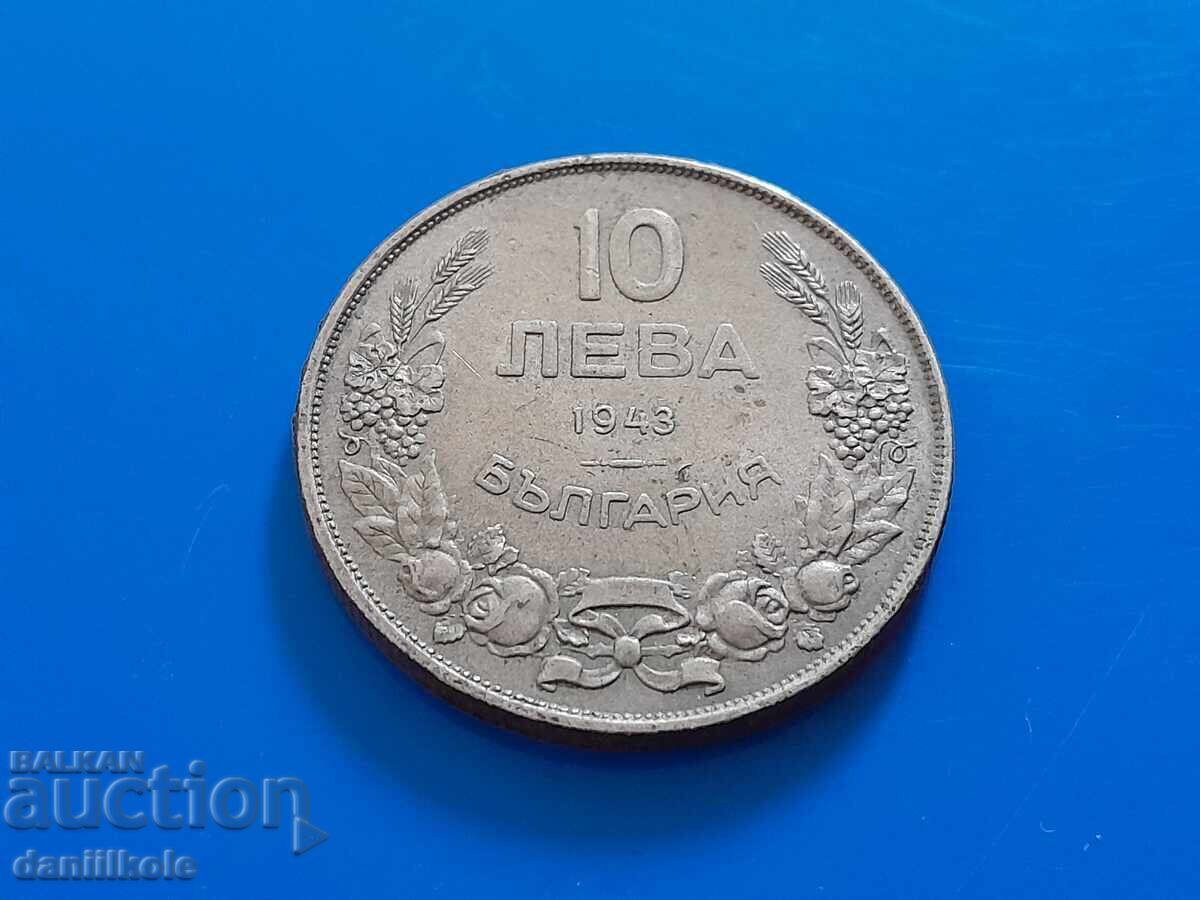 *$*Y*$* BULGARIA - 10 BGN 1943 - EXCELENT *$*Y*$* cu preț 19.36 BGN | € 9.90