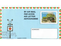 1987. Guyana. Linii de cale ferată. Aerogramă