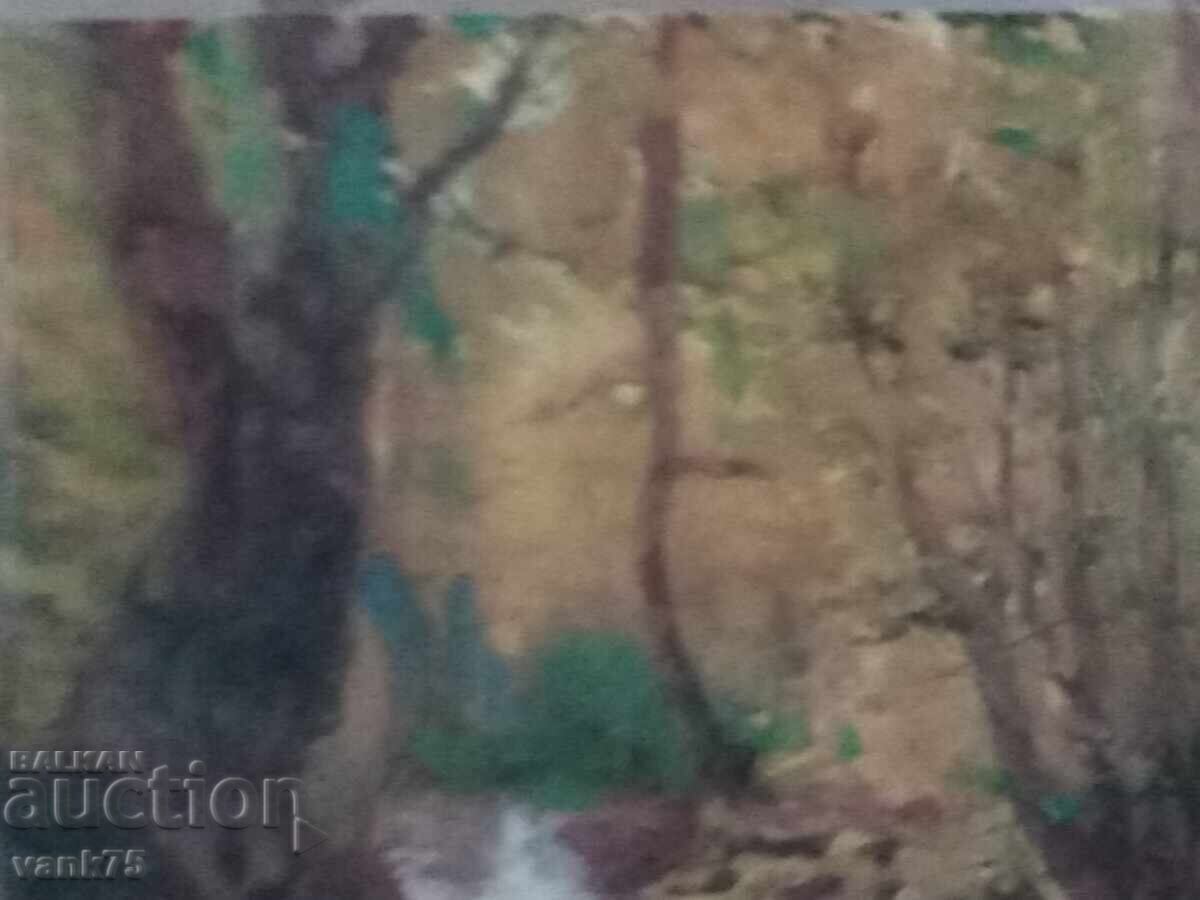 Доставка на Ръчно рисувана картина сс алуминиева рамка с стъкло и подаръ Доставка на Ръчно рисувана картина сс алуминиева рамка с стъкло и подаръ