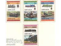 1985. Σεντ Λουσία. Ηγέτες του κόσμου - Σιδηροδρομικές μηχανές