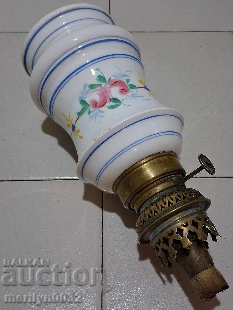 Παλιά λάμπα γκαζιού βάση πορσελάνη ORIGINAL - 6