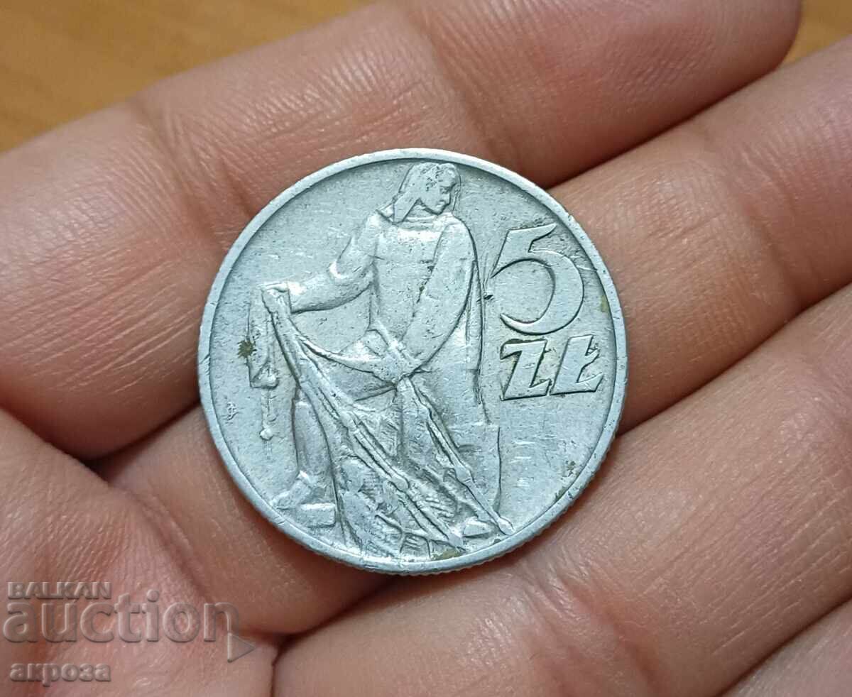 5 злоти Полша 1959