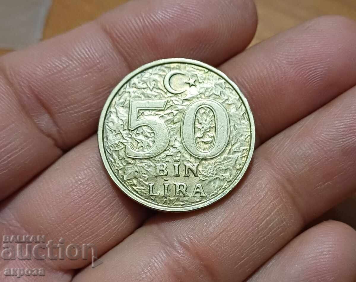 50,000 Turkish Lira 1998