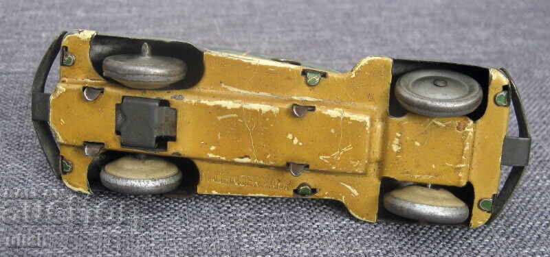 Livrarea 1930 Tinichea mașină de jucărie cu cheie Germania Foreign