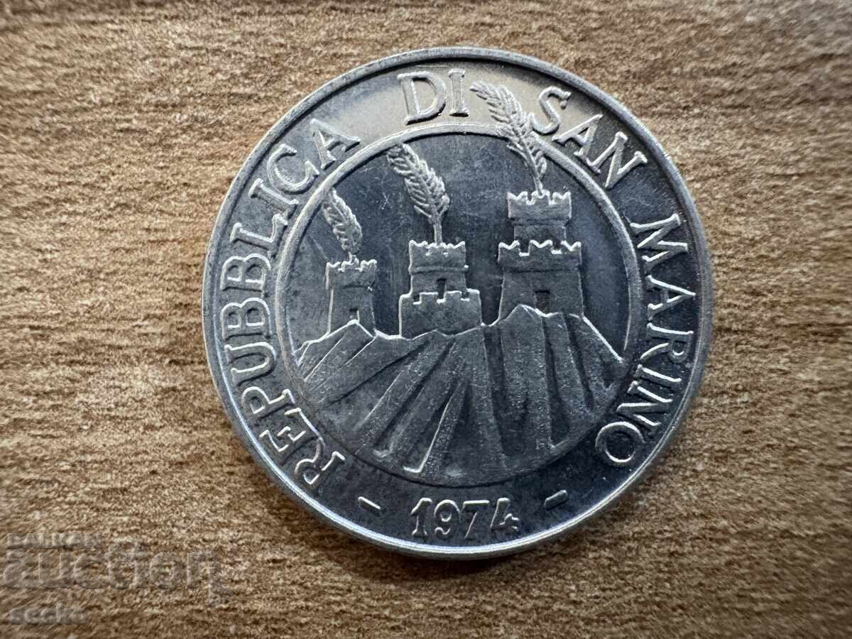Σαν Μαρίνο - 10 λίρες (1974) με τιμή 2.40 BGN | € 1.23 Σαν Μαρίνο - 10 λίρες (1974) με τιμή 2.40 BGN | € 1.23
