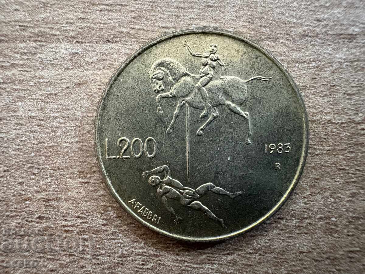 San Marino - 200 Lire (1983) - Nuclear Threat