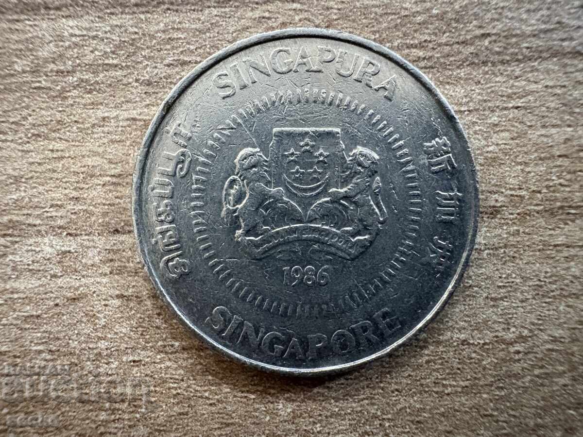 Σιγκαπούρη - 50 σεντ (1986) με τιμή 0.50 BGN | € 0.26