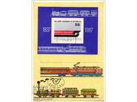 1987. Австрия. 150 год. на австрийската железници. Картичка.