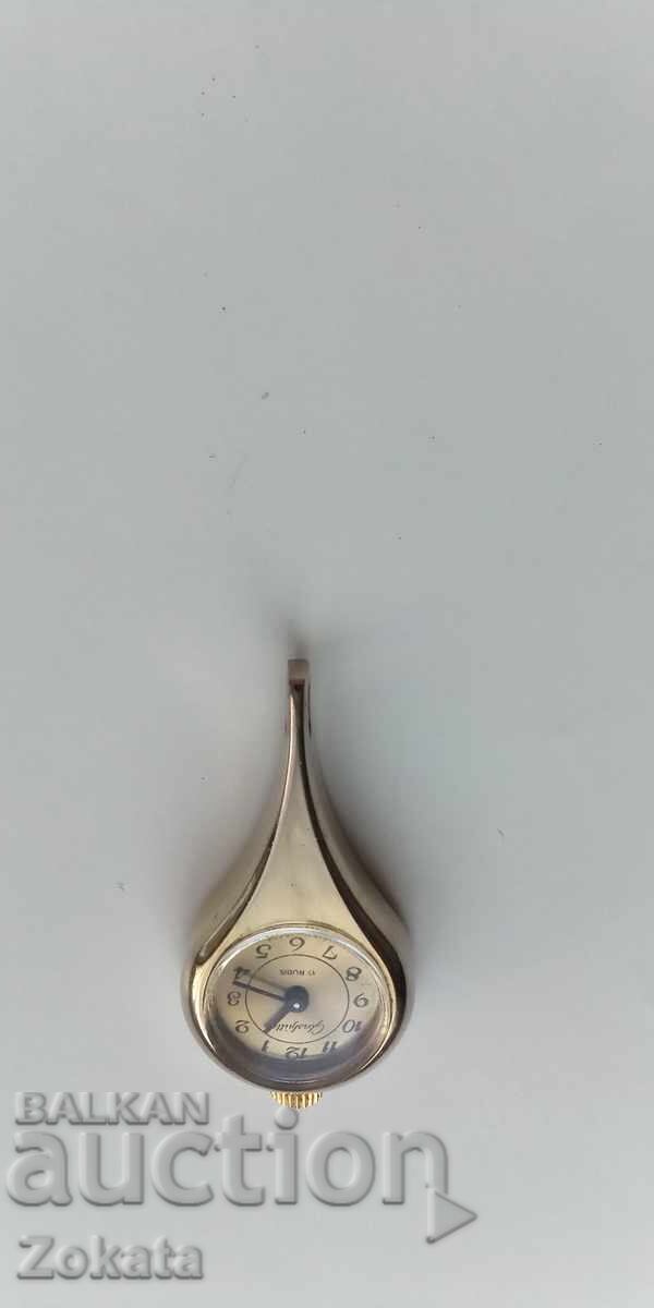 Γυναικείο ρολόι κολιέ. Glashutte DDR. ΛΔΓ. Λειτουργεί - 6