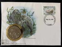Togo 1996 - African Manatee, 30 g. WWF Medal Numisbrief