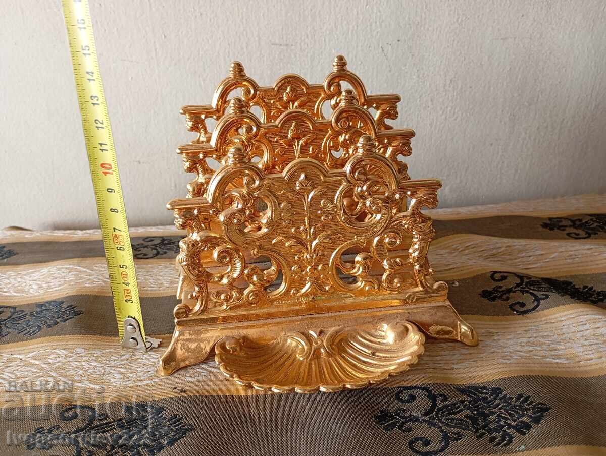 Vintage napkin holder, letter rack with price € 41.00 | 80.19 BGN Vintage napkin holder, letter rack with price € 41.00 | 80.19 BGN
